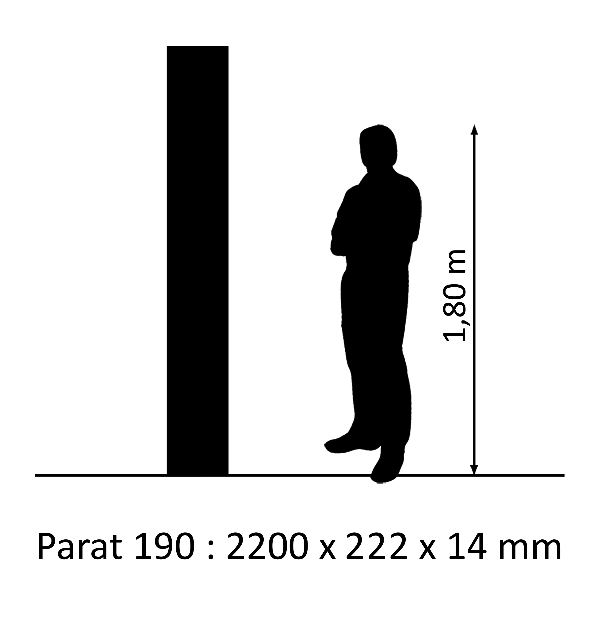 PARAT 190 Sukatý dub LHD olej/vosk 14mm