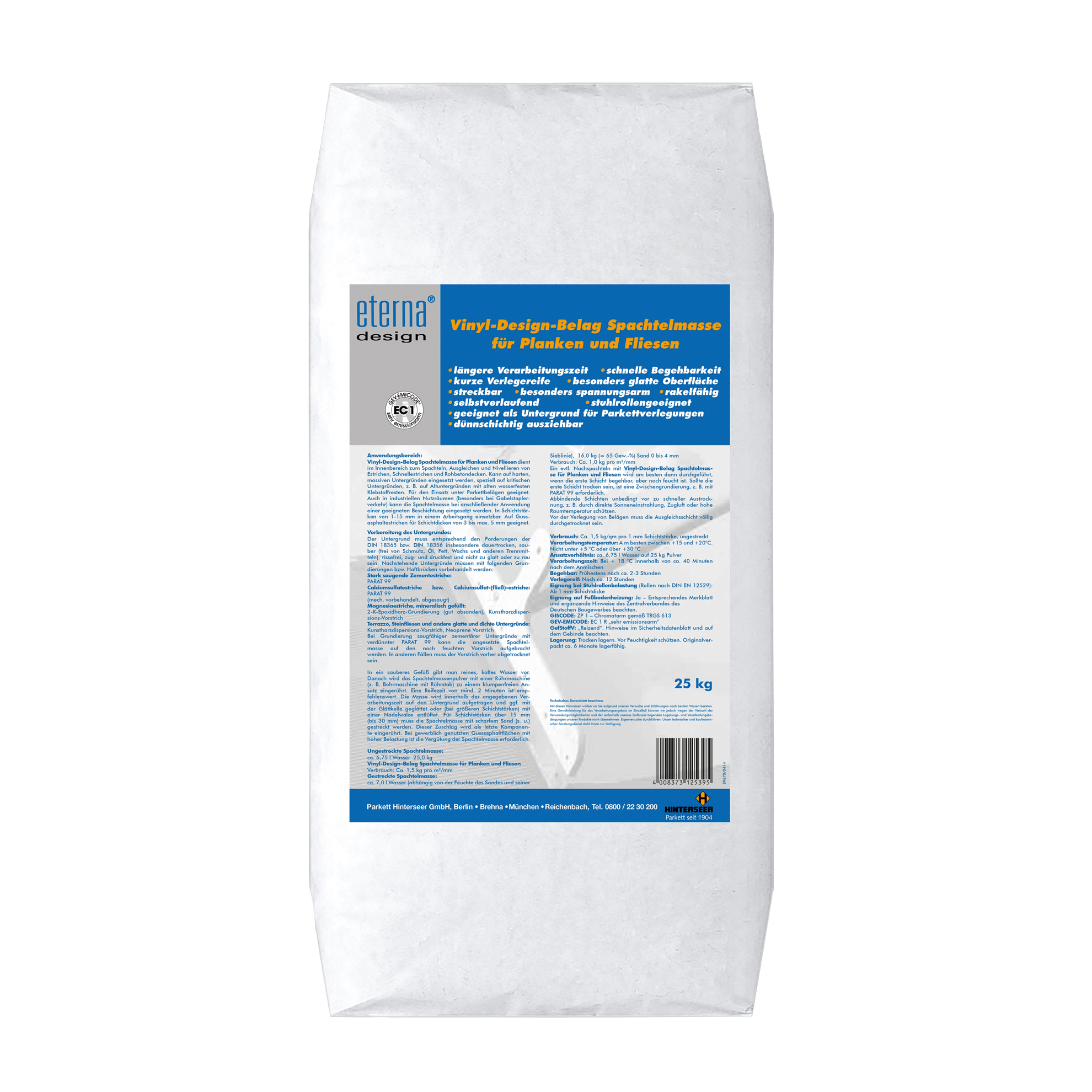 eterna Vinyl Design-Belags Spachtelmasse eterna Vinyl Design-Belags Spachtelmasse