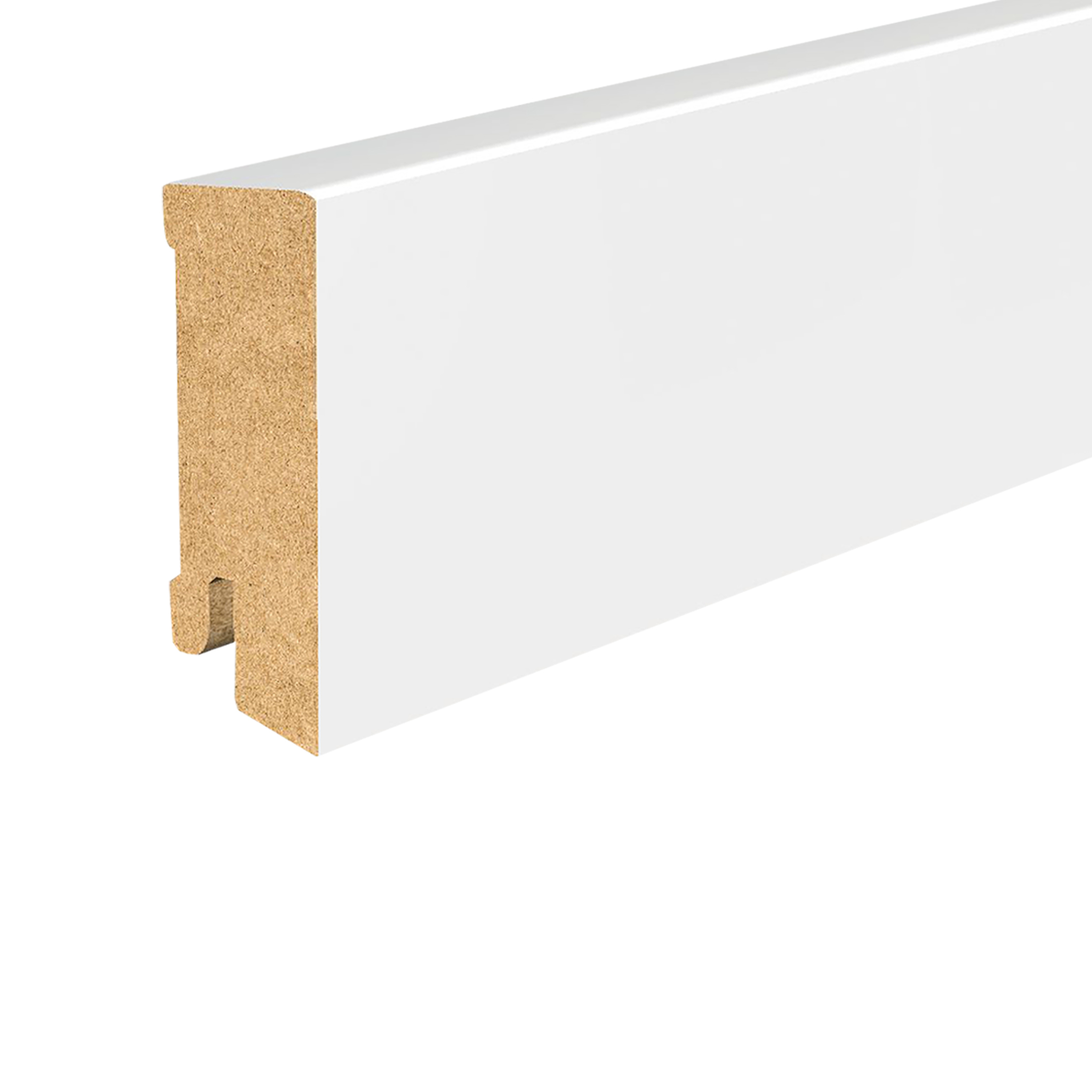 Sockelleiste MDF 630 Cube weiß lack.