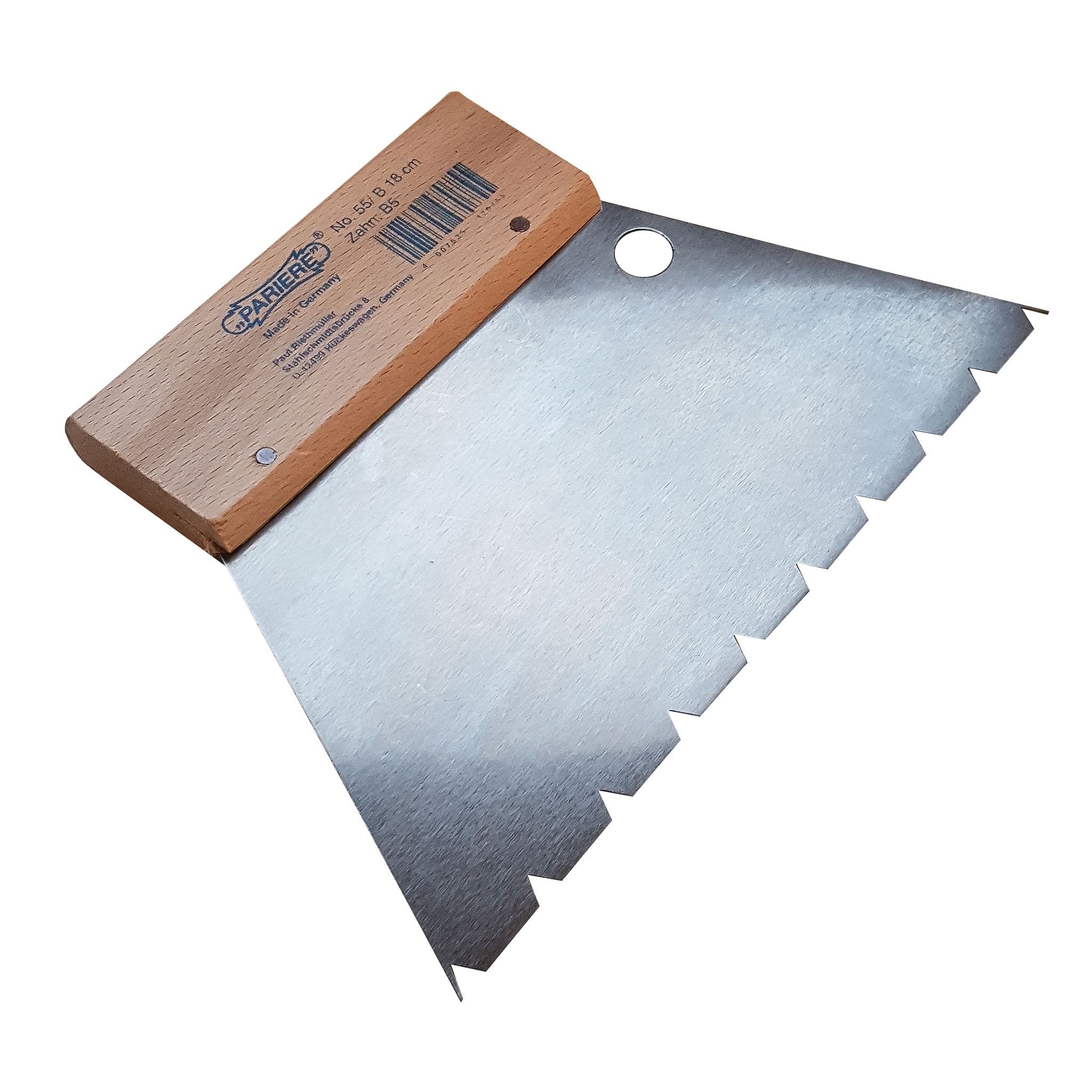 Zahnspachtel 18cm Zahnung B5 Zahnspachtel 18cm Zahnung B5