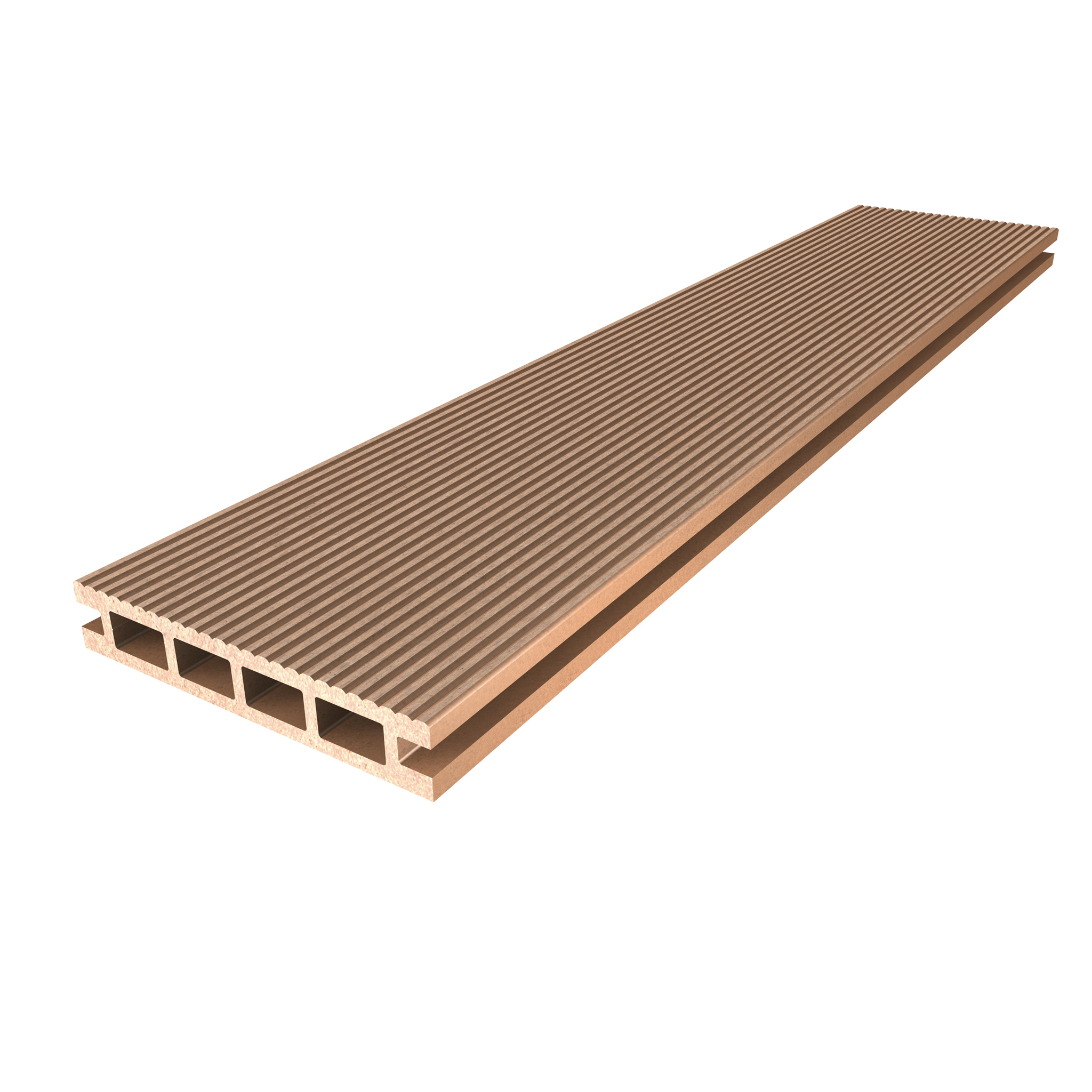 Resysta decking board grooved/smooth