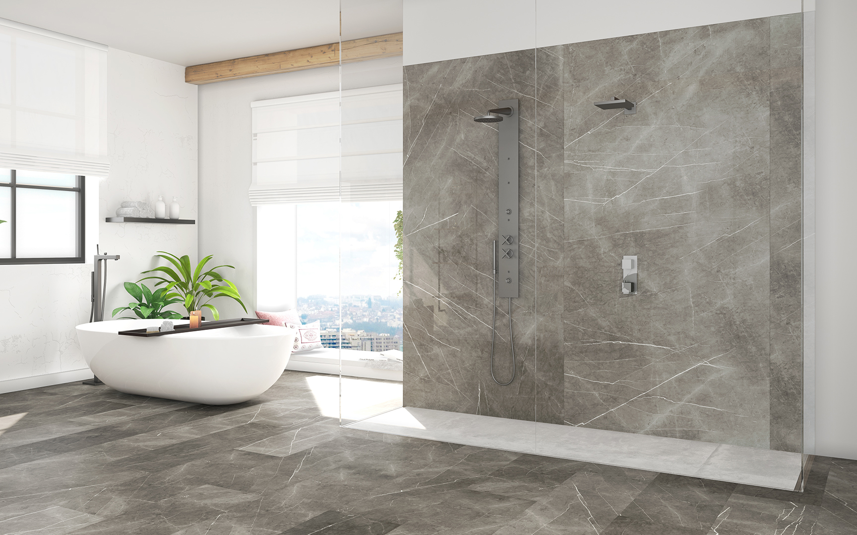 Ceramin Tiles Marmi magallan grey Fliese