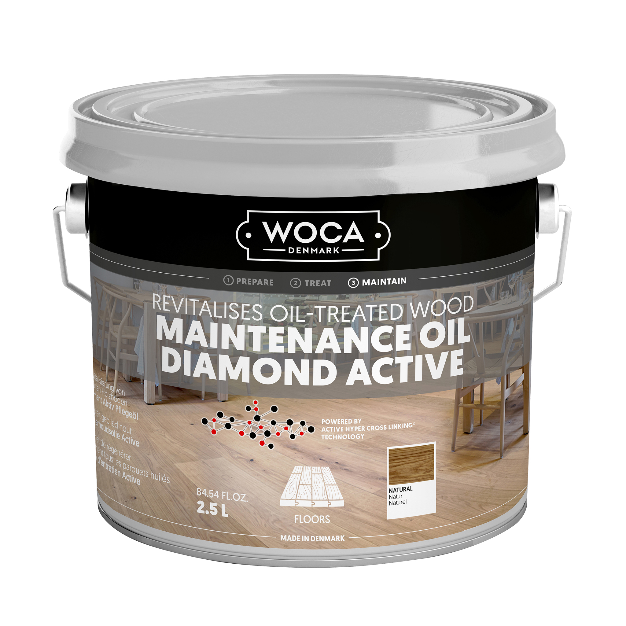 Olej WOCA Diamond Active Care 2,5 Ltr.