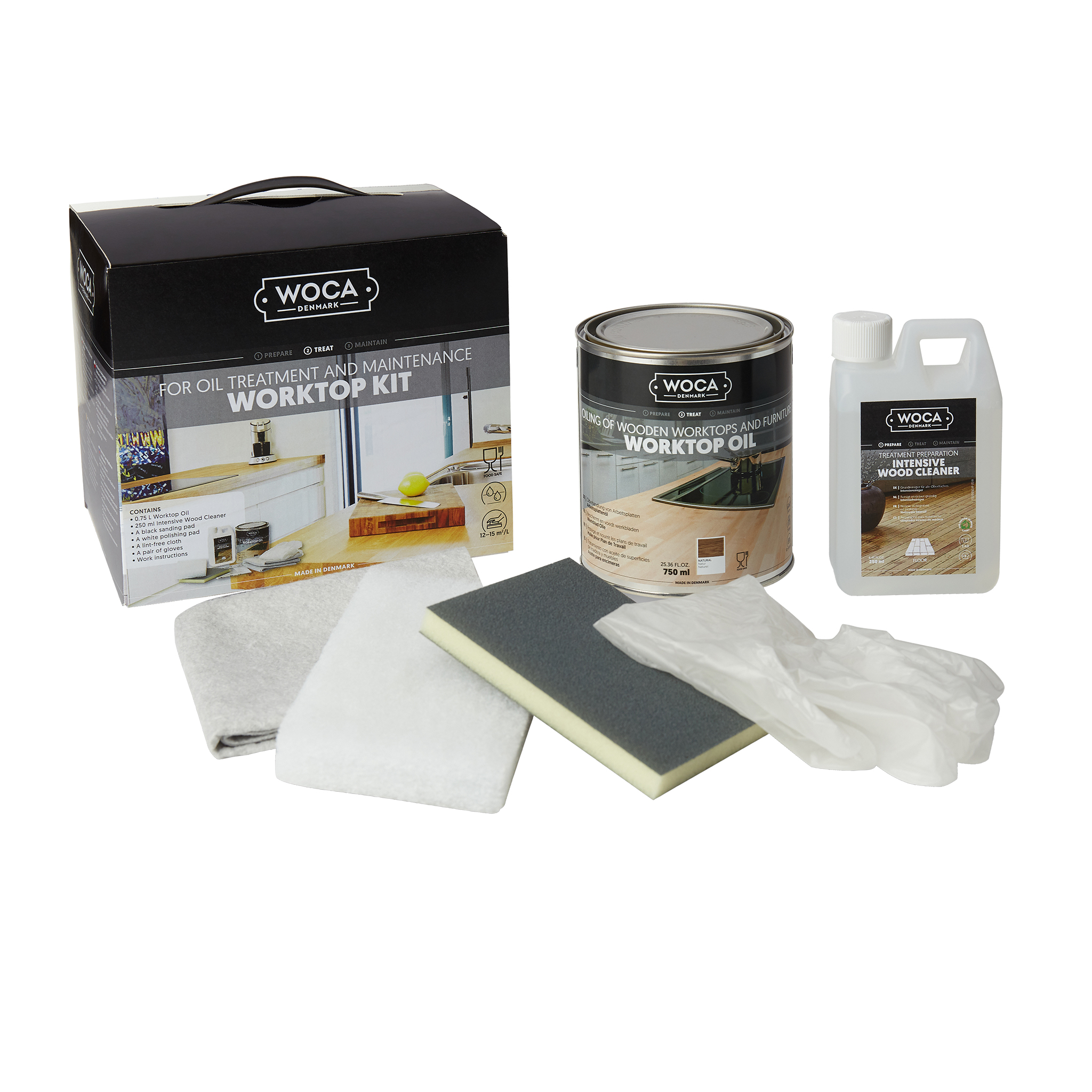 WOCA Worktop Kit Pflegeset 