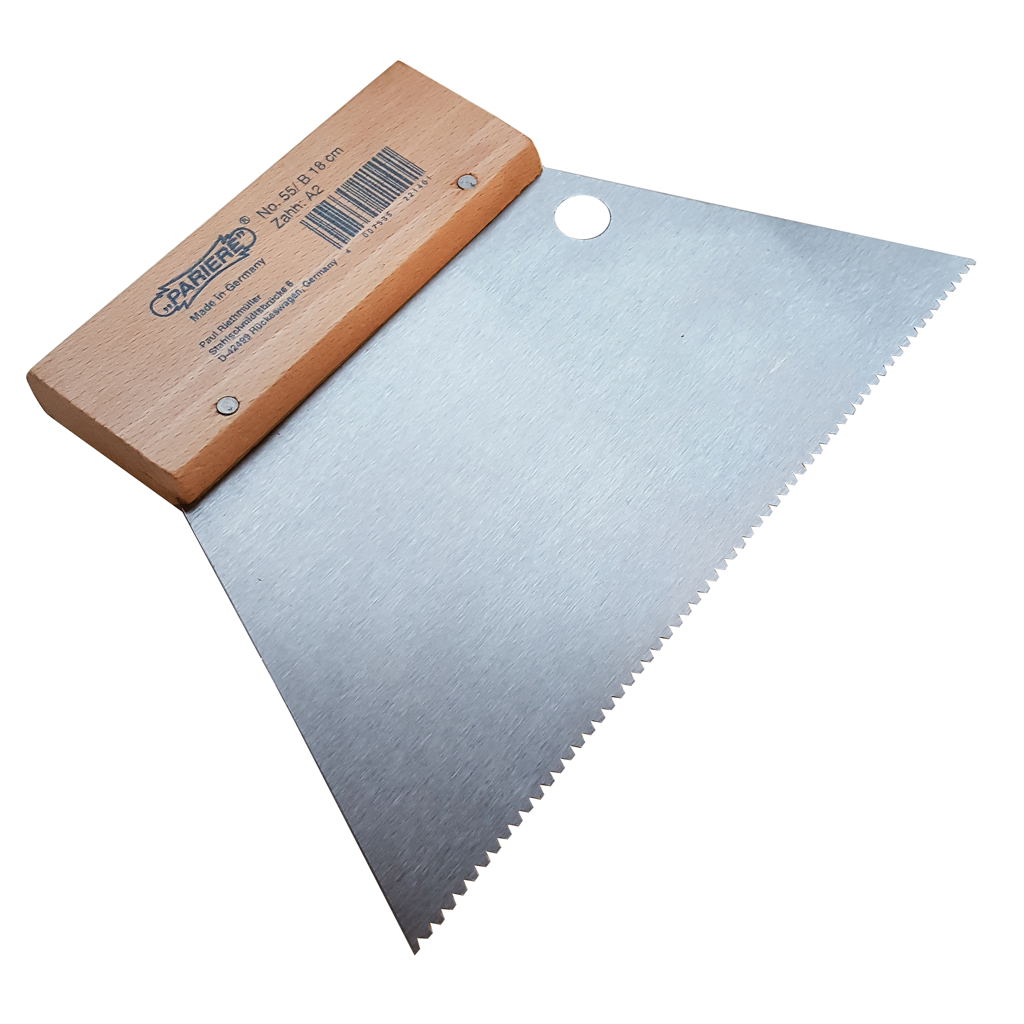 Zahnspachtel 18cm Zahnung A2 Zahnspachtel 18cm Zahnung A2