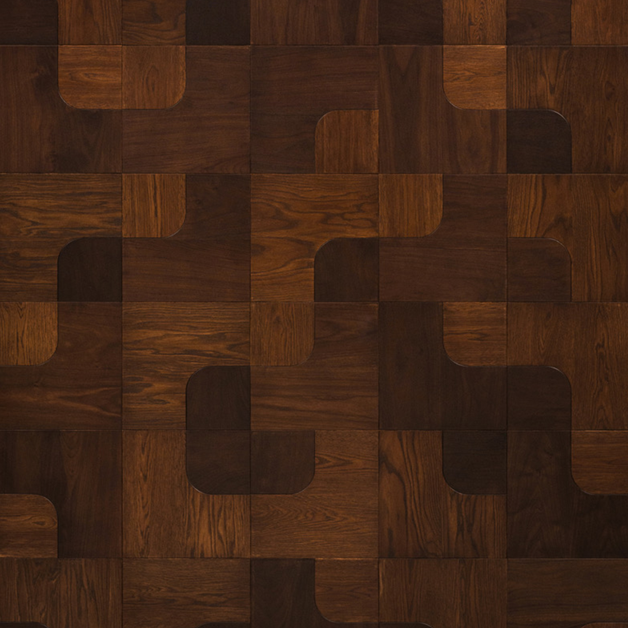 Floor Art Oak & Walnut Sphere