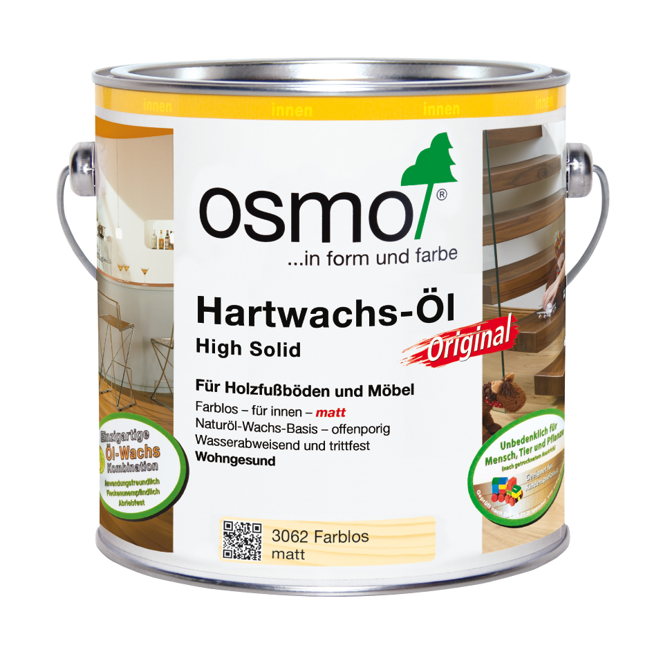 Osmo Hartwachsöl Farblos Matt 2,5 Liter Osmo Hartwachsöl Farblos Matt 2,5 Liter