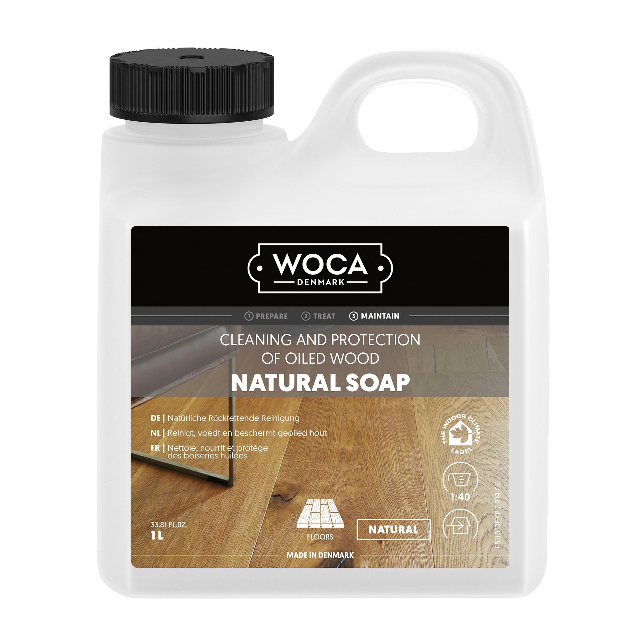 WOCA Holzbodenseife Natur 1 Ltr. WOCA Holzbodenseife Natur 1 Ltr.