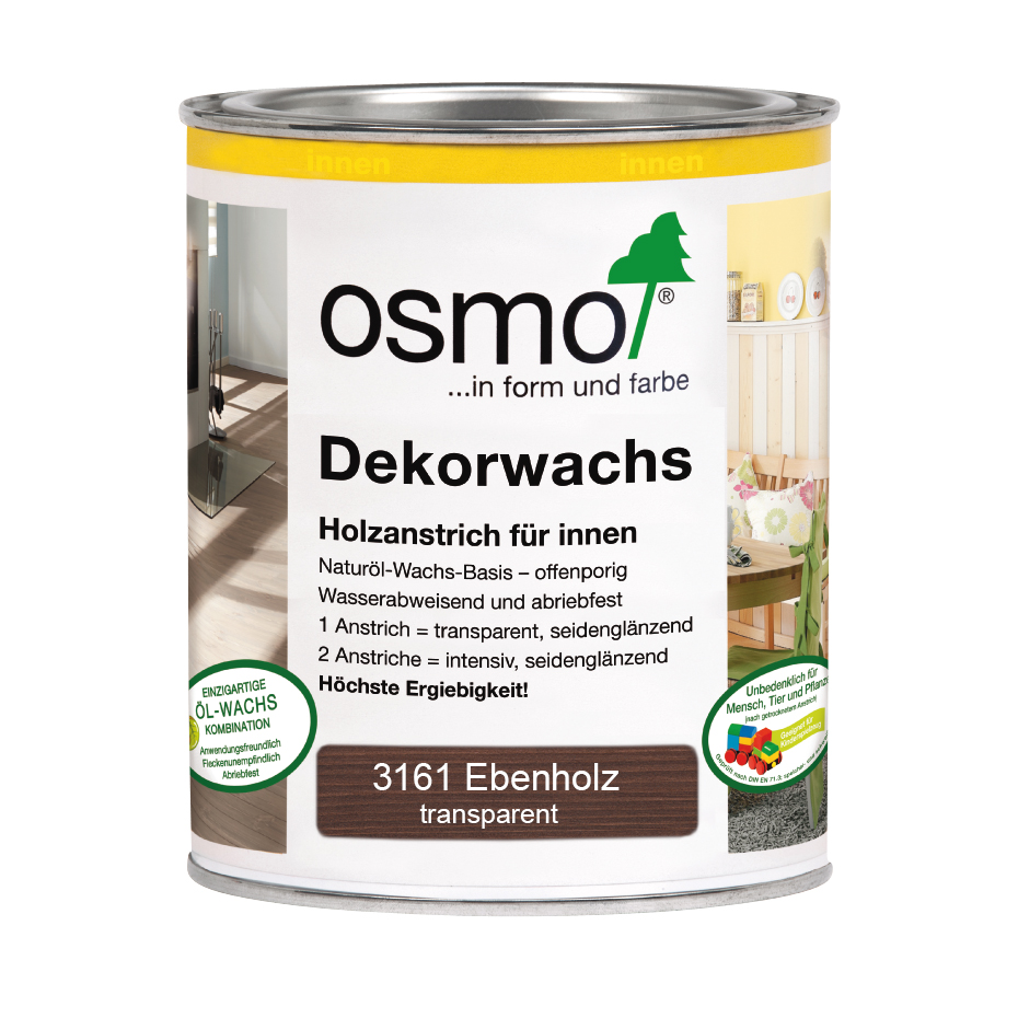 Osmo Dekorwachs transp. Ebenholz 750ml Osmo Dekorwachs transp. Ebenholz 750ml