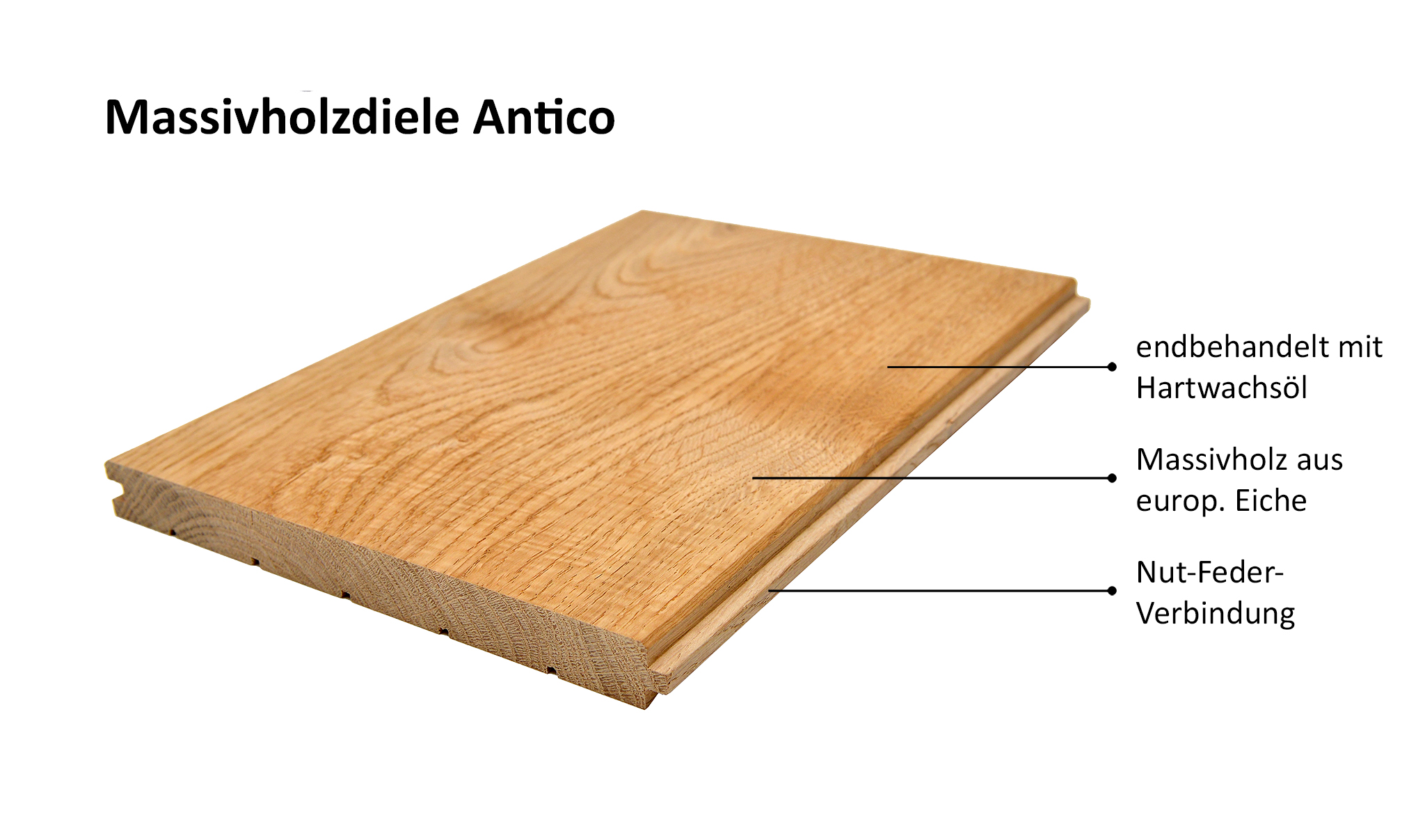 Solid plank Antico oak Soft Tone Shell
