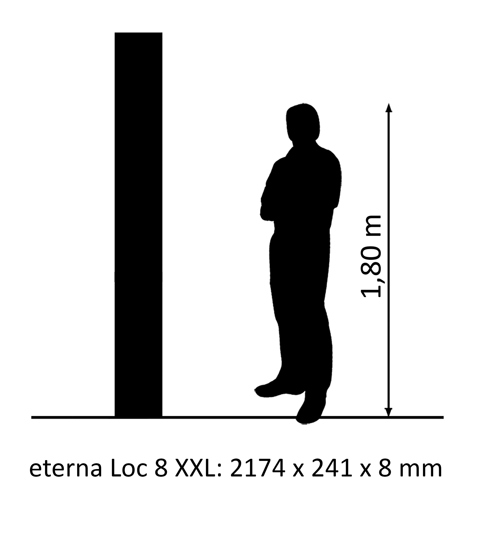 eterna Loc8 XXL Aqua oak structure white