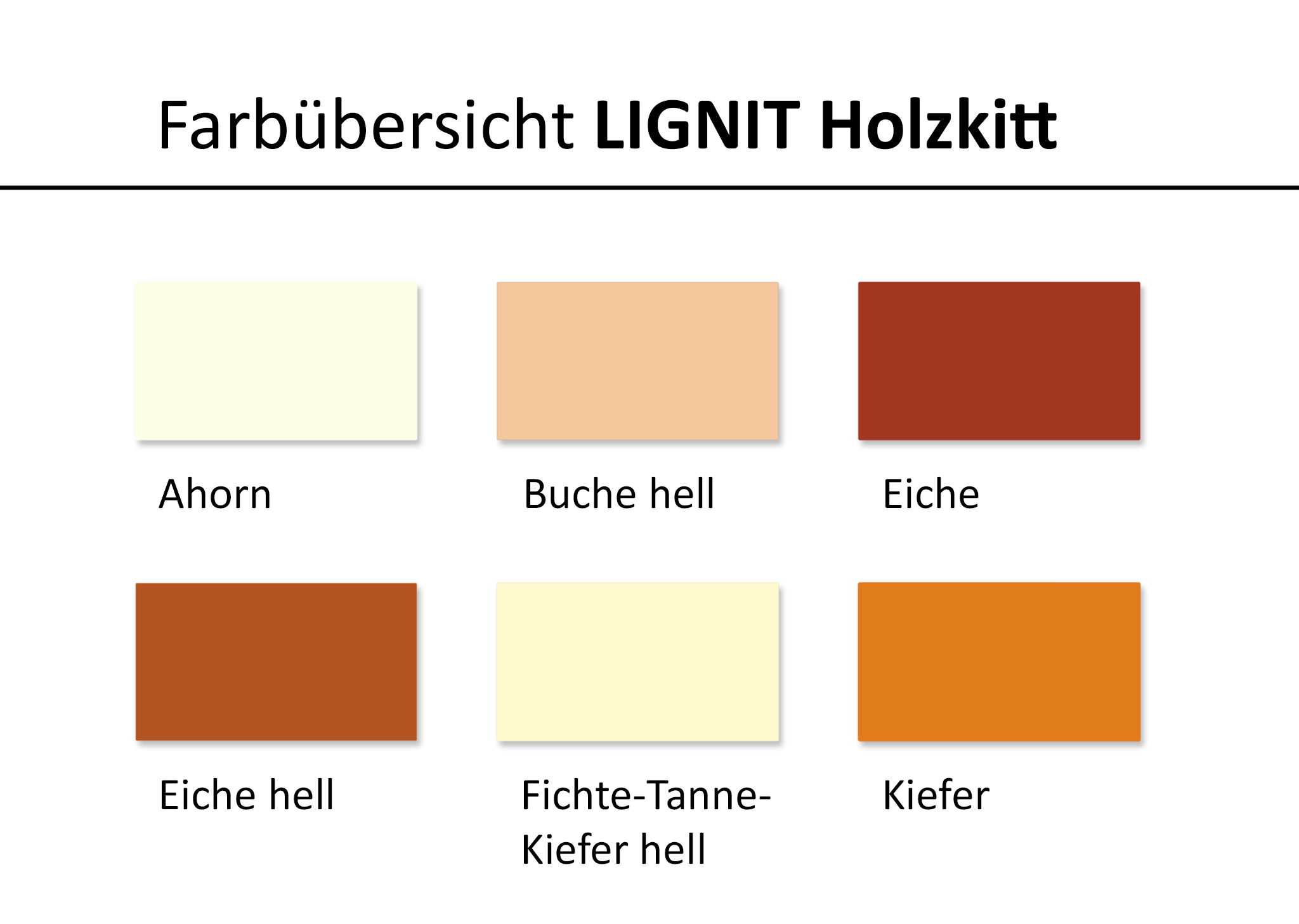 Lignit Holzkitt 750g / Farbvarianten