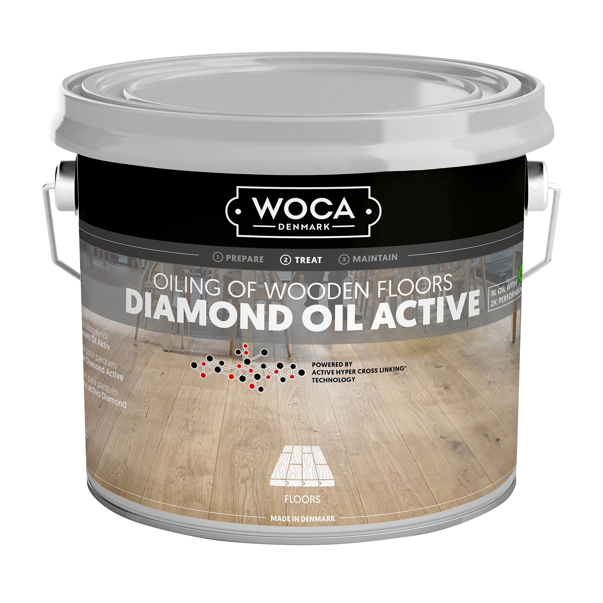WOCA Diamond Öl Aktiv Holzöl 2,5 L WOCA Diamond Öl Aktiv Holzöl 2,5 L