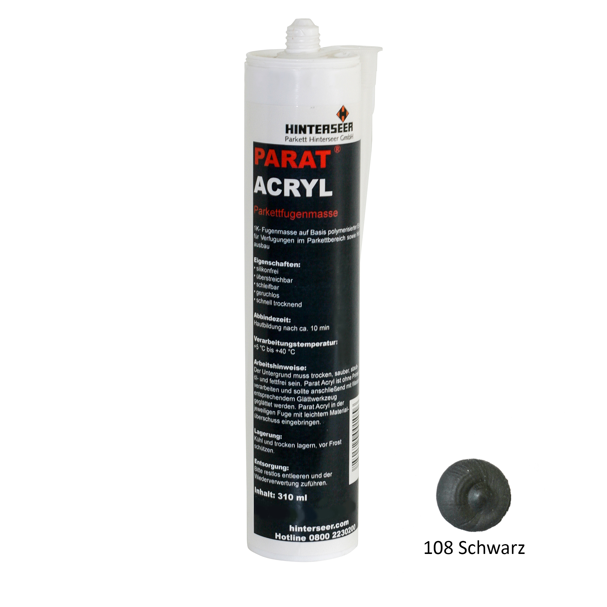 PARAT Acryl Parkett-Fugenmasse Schwarz  PARAT Acryl Parkett-Fugenmasse Schwarz