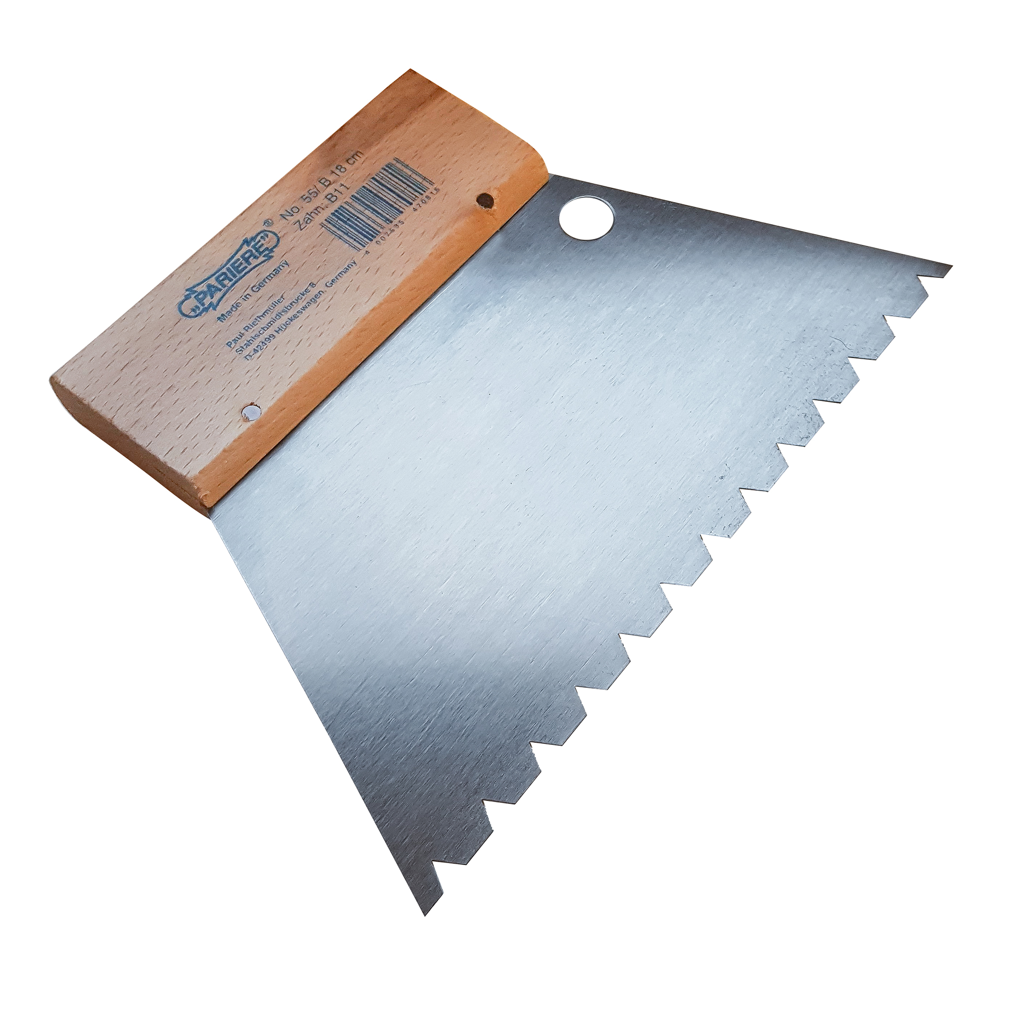 Zahnspachtel 18cm Zahnung B11 Zahnspachtel 18cm Zahnung B11