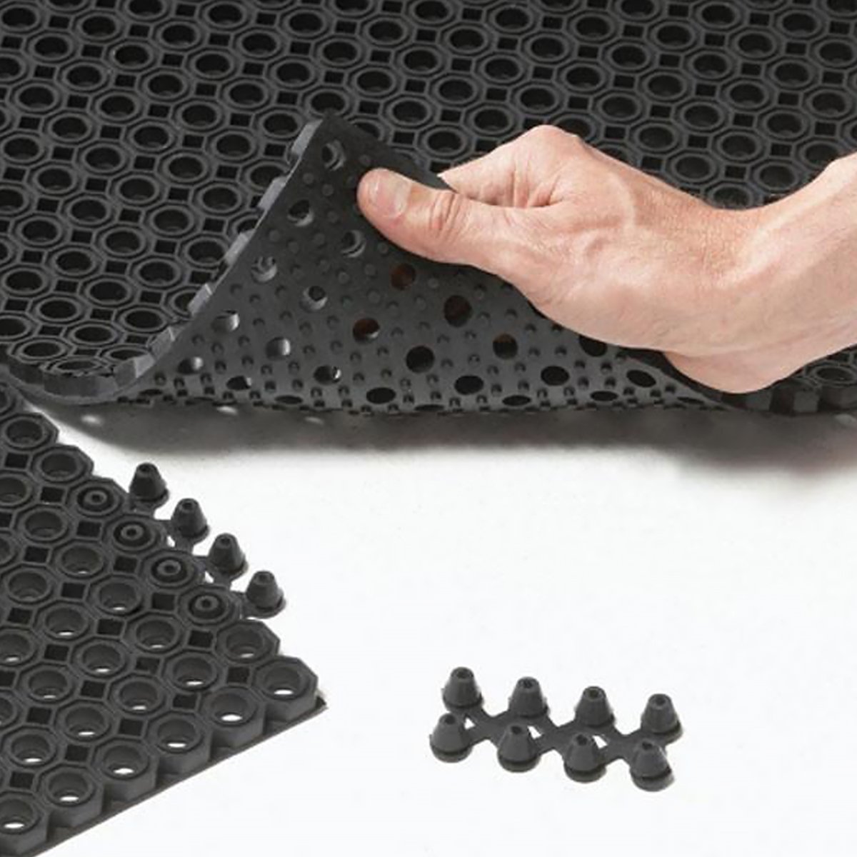 Ring rubber mat 75x100cm small holes