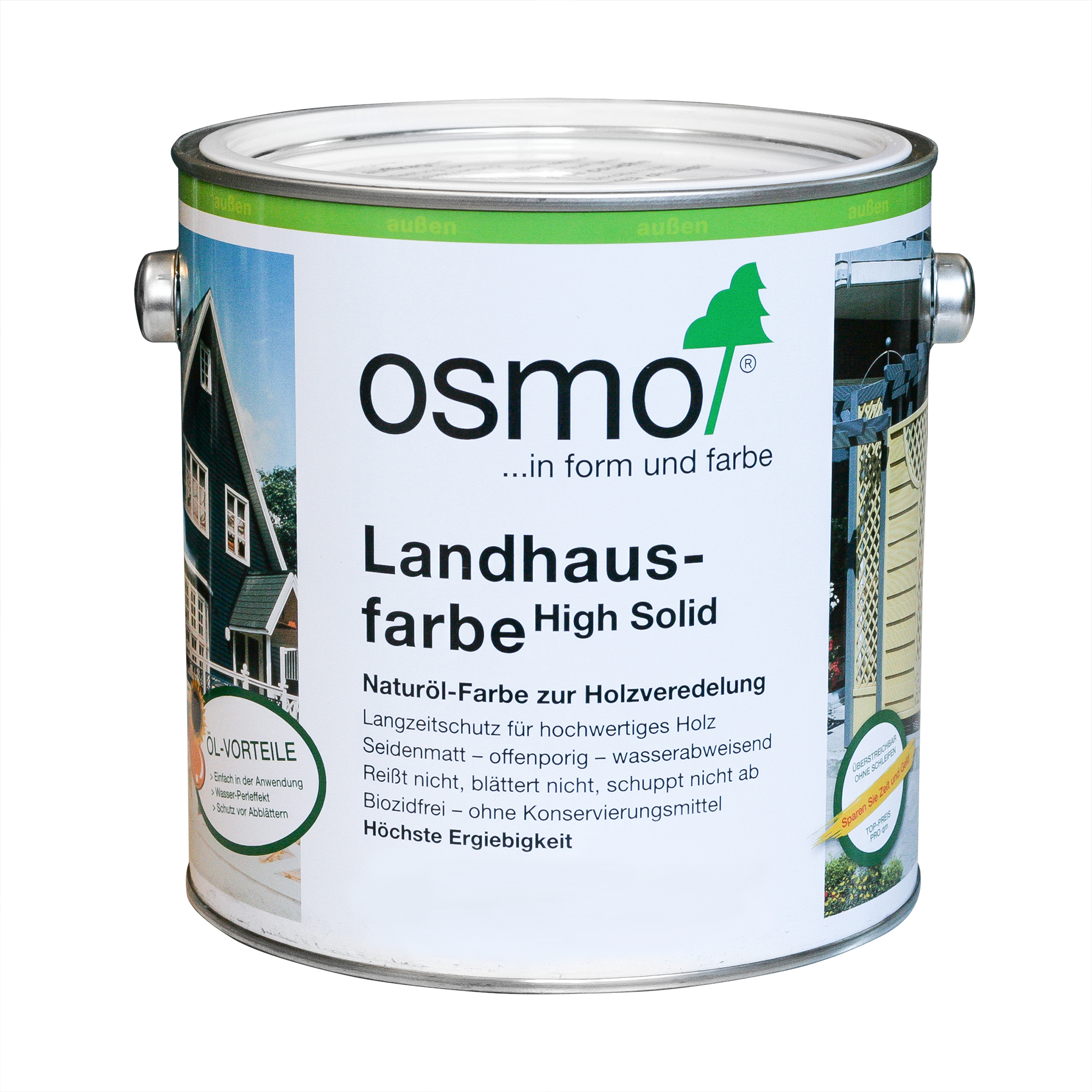 Osmo Landhausfarbe Nordisch Rot 2,50 L.