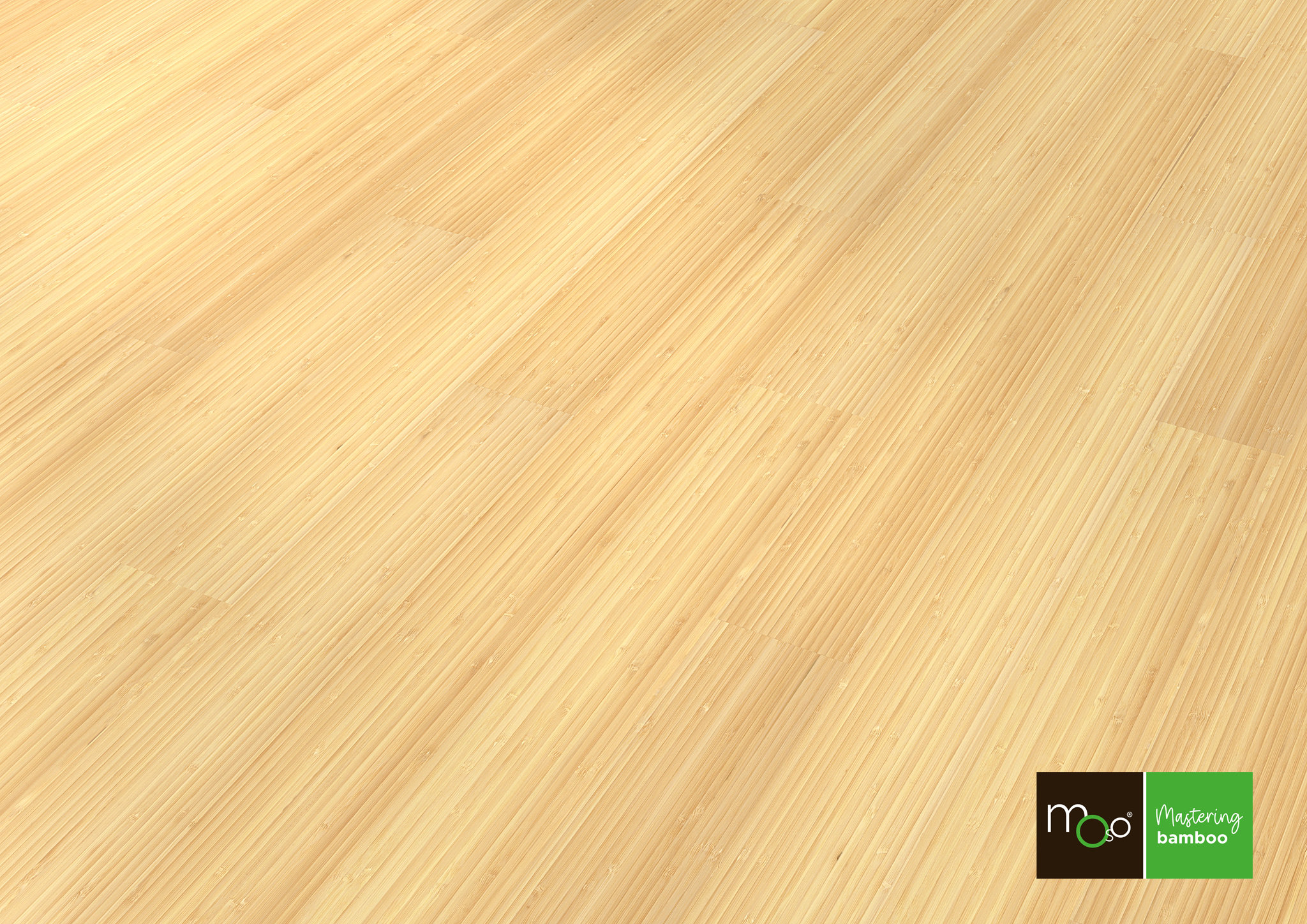 Bamboo strip parquet light vertical 