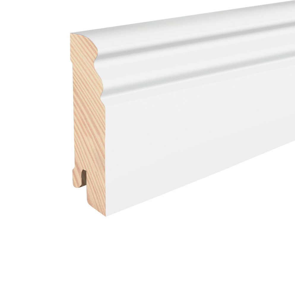 624 Sockelleiste Kiefer weiß 624 Sockelleiste Kiefer weiß