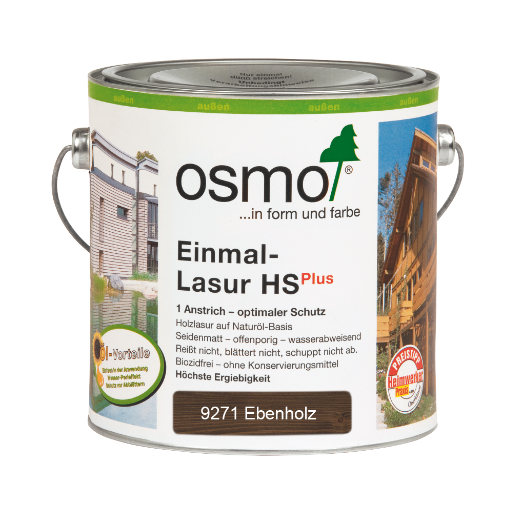 Osmo Einmal-Lasur HS+ Ebenholz 2,5 Ltr.