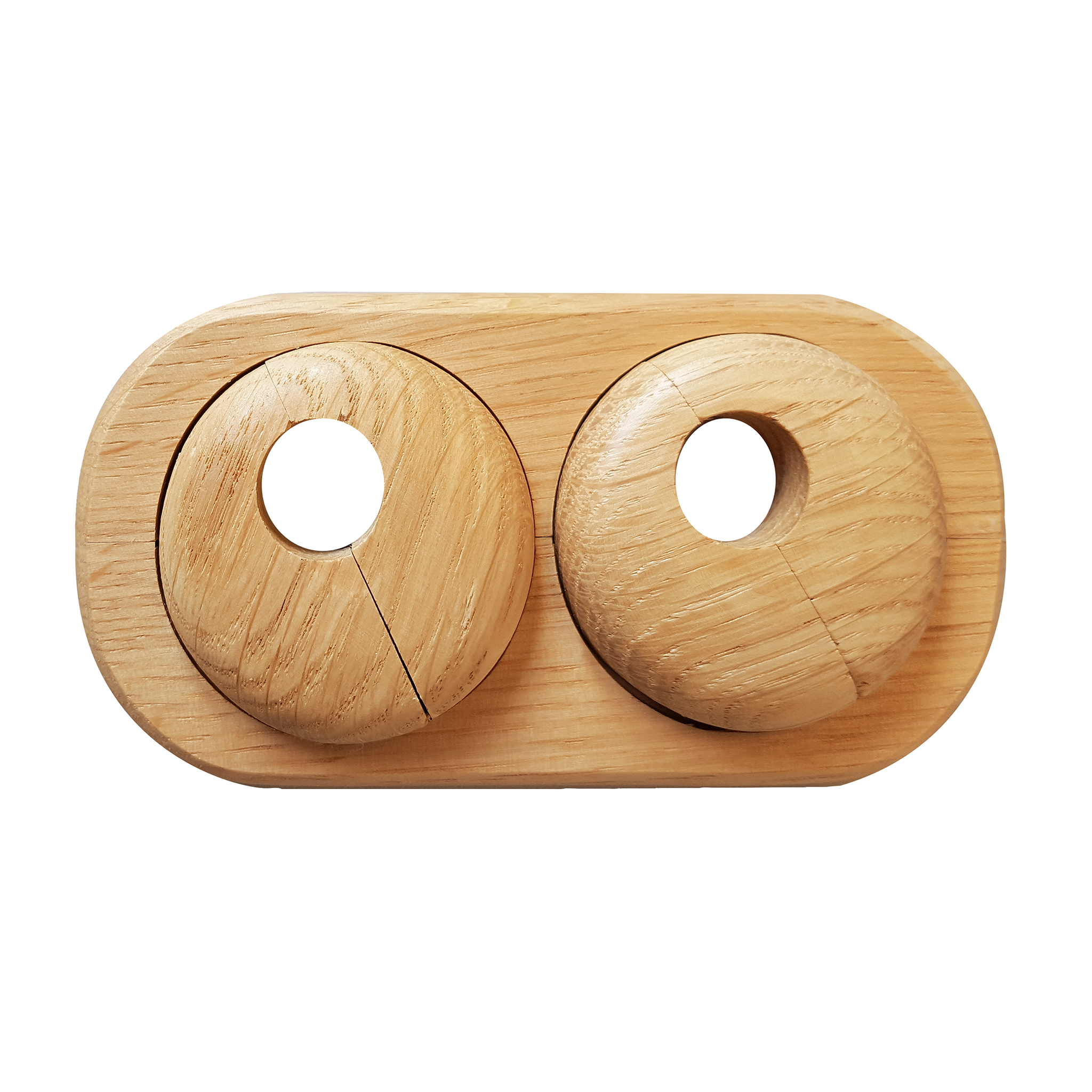 Heizkörper-Rosette Eiche lack doppelt  Heizkörper-Rosette Eiche lack doppelt