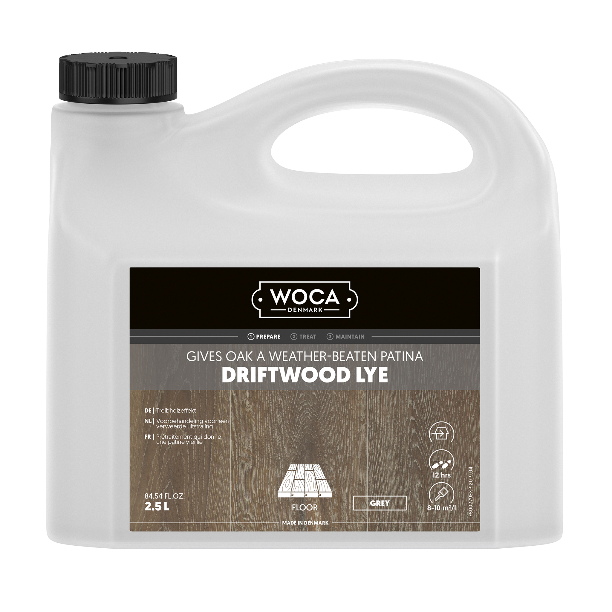 WOCA driftwood lye grey 2,5 Ltr.