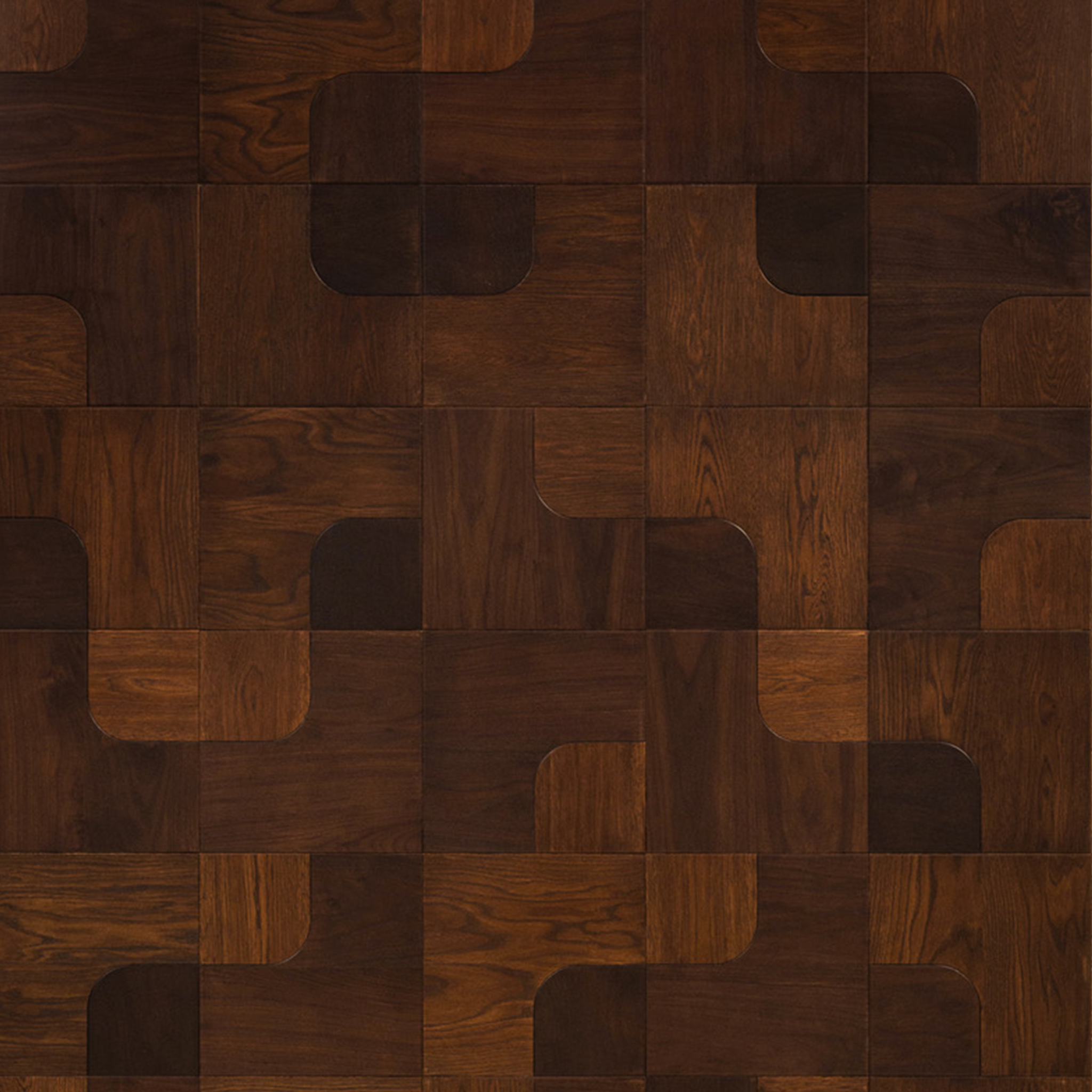 Floor Art Oak & Walnut Sphere