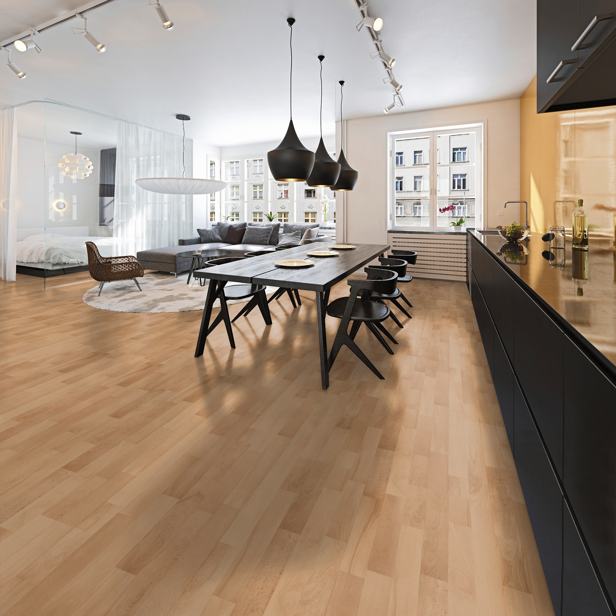 eterna Loc 7 Beech laminate floor