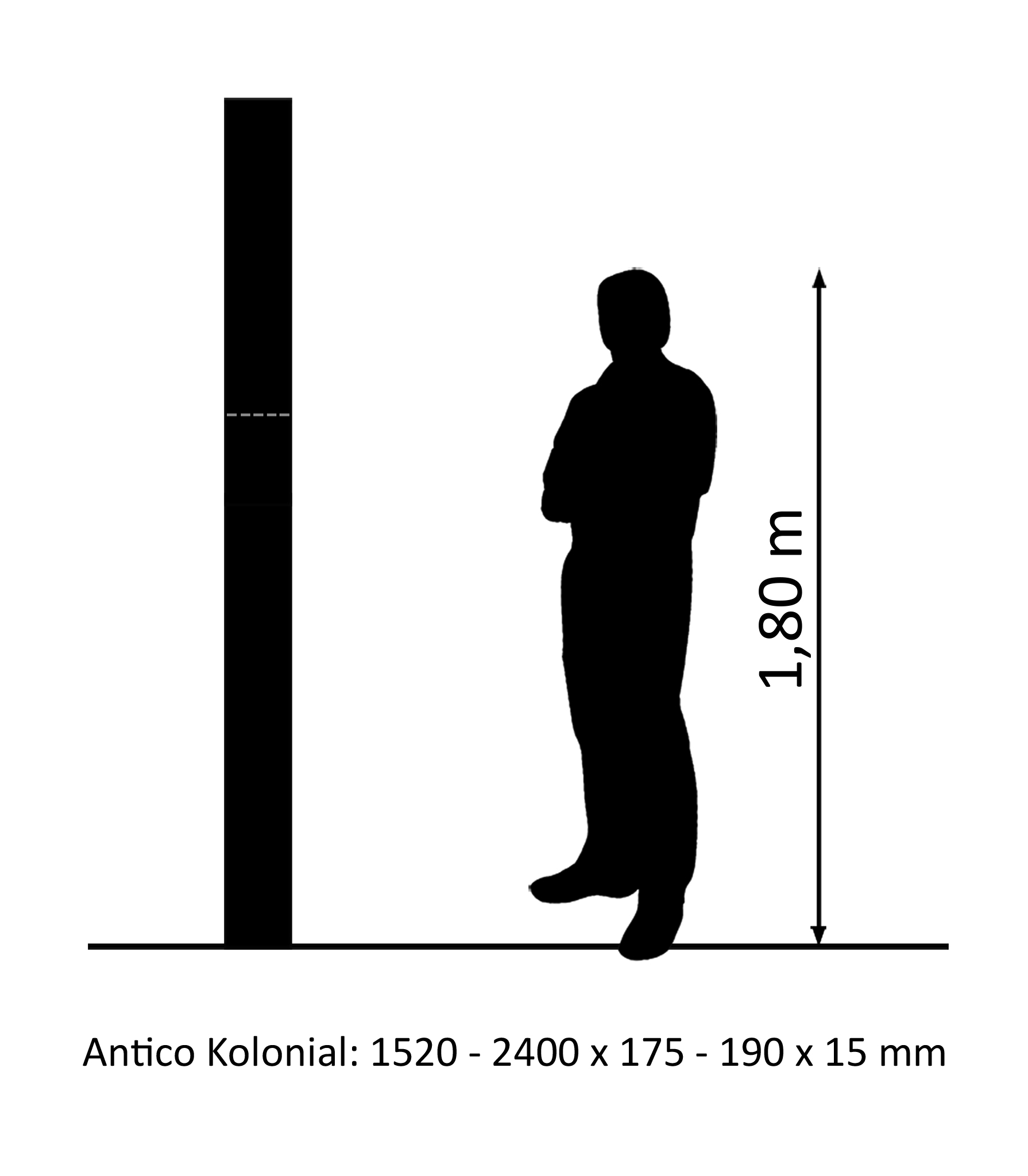 3-vrstvá selská prkna Antico Kolonial 