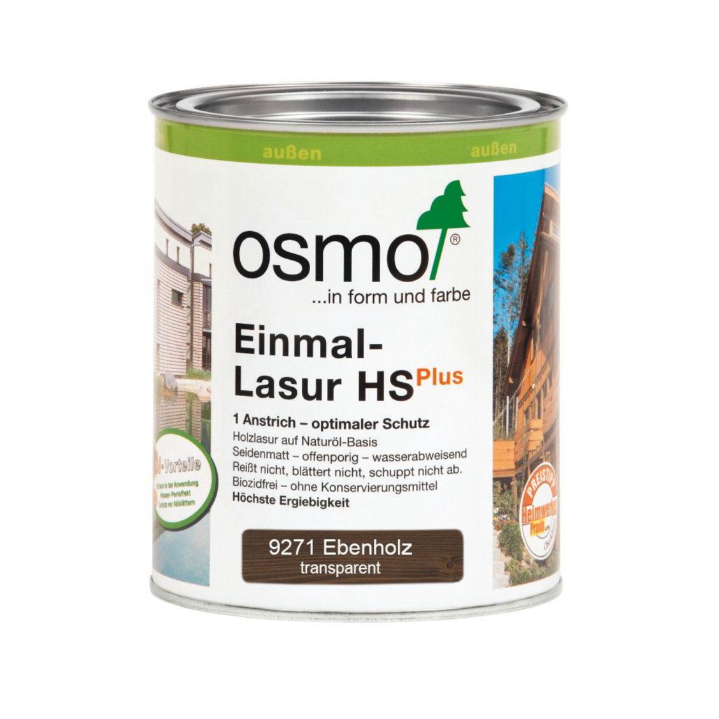 Osmo Einmal-Lasur HS+ Ebenholz 750ml