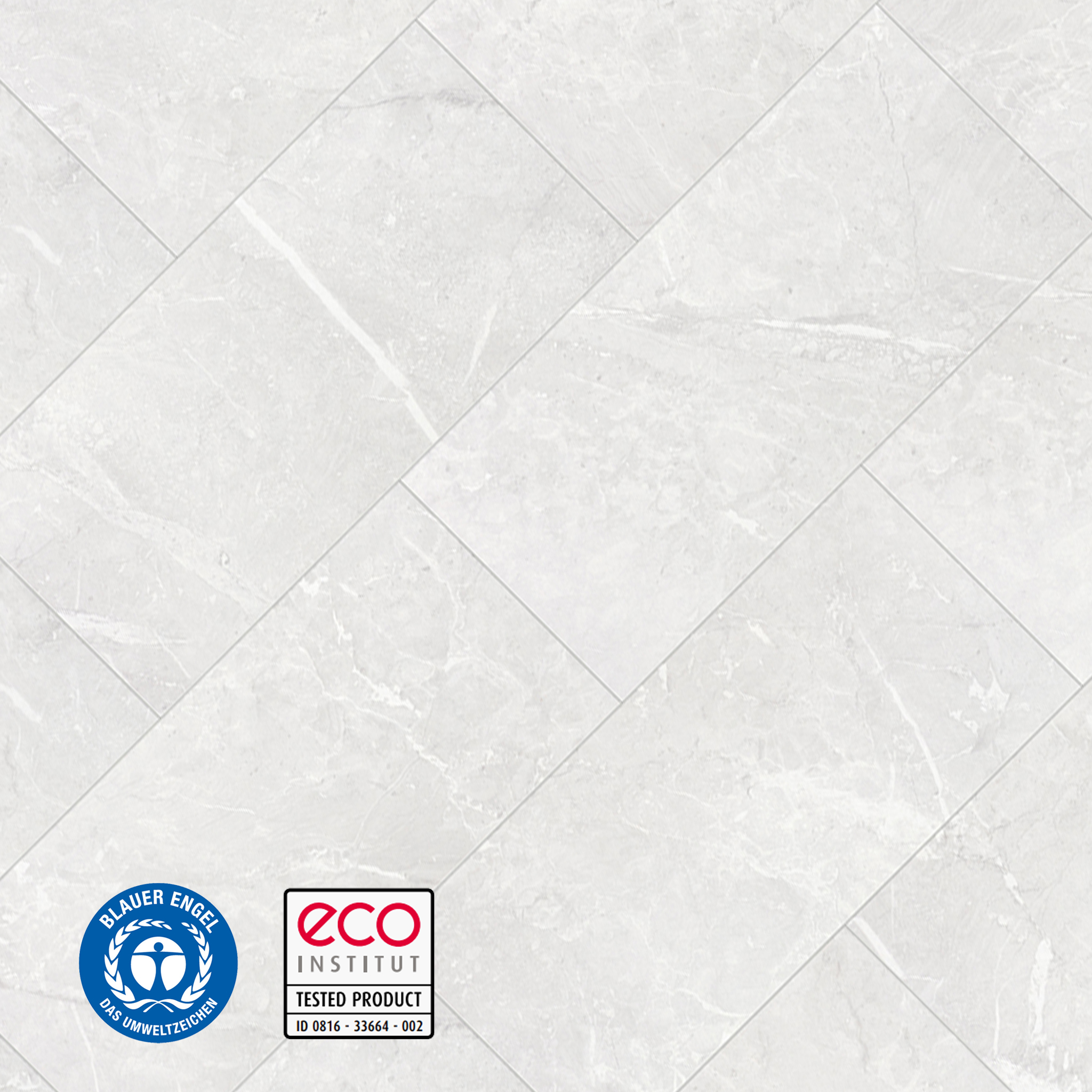 eterna Loc 8 Aqua laminate tile white