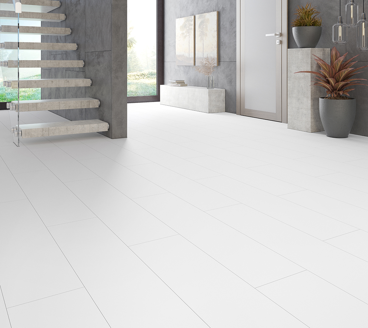 Ceramin Tiles Luna virgin white Fliese