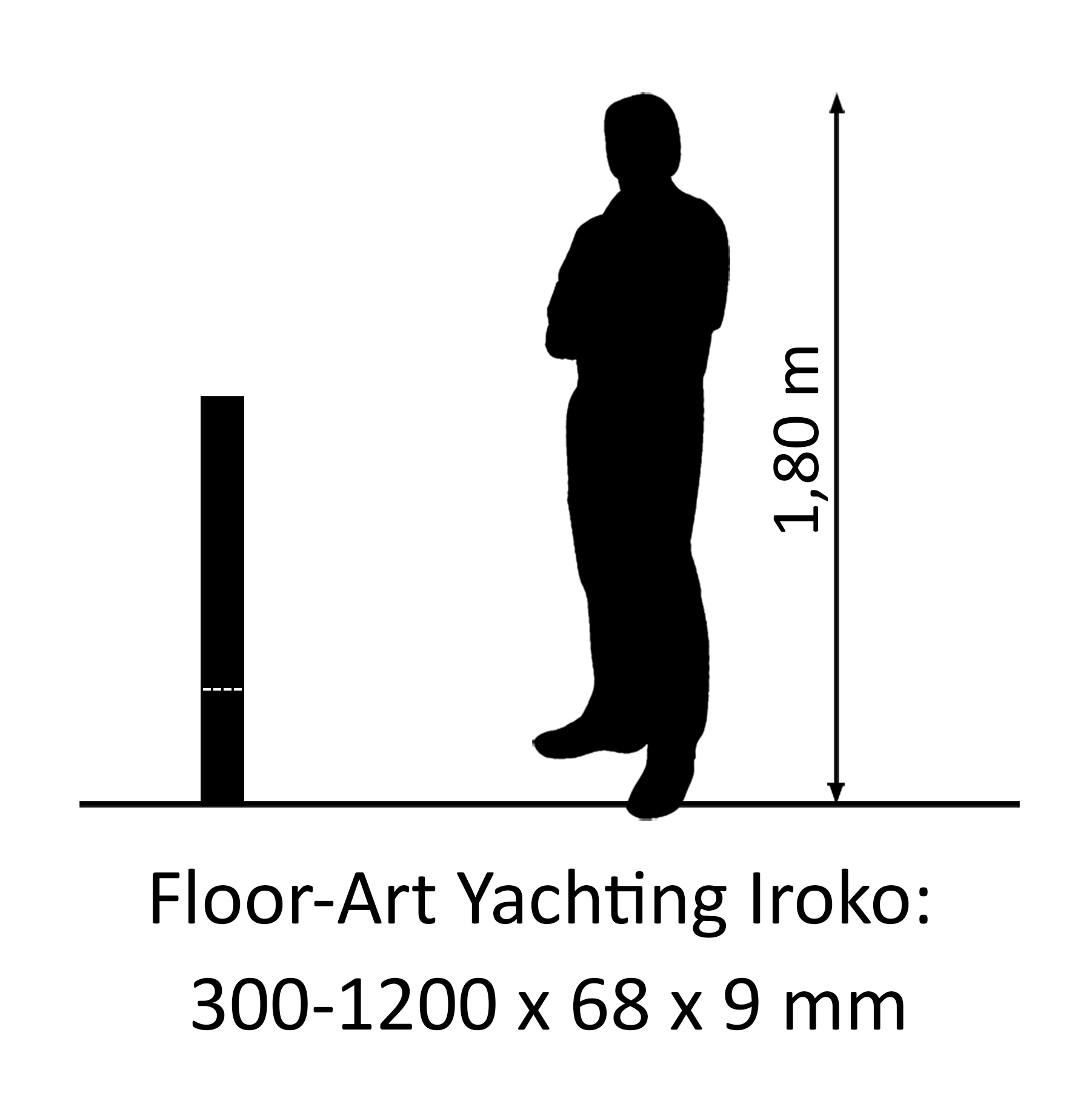 Floor-Art Yachting afrikanischer Iroko