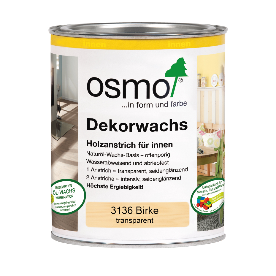 Osmo Dekorwachs transp.Birke 750ml Osmo Dekorwachs transp.Birke 750ml