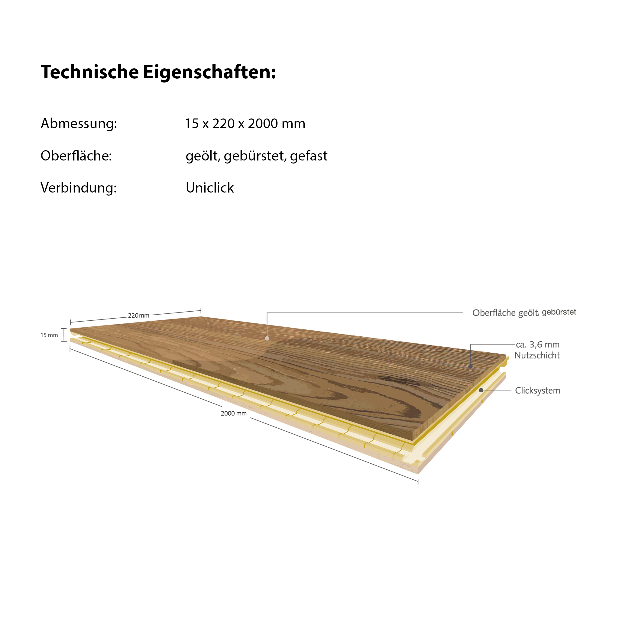 PARAT Vintage 220 eur. Eiche Superrustic