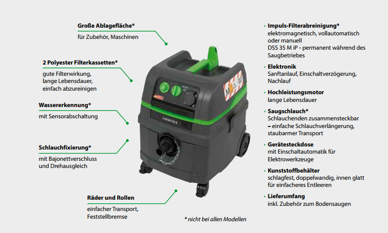 Industrial vacuum cleaner DSS 25 A 