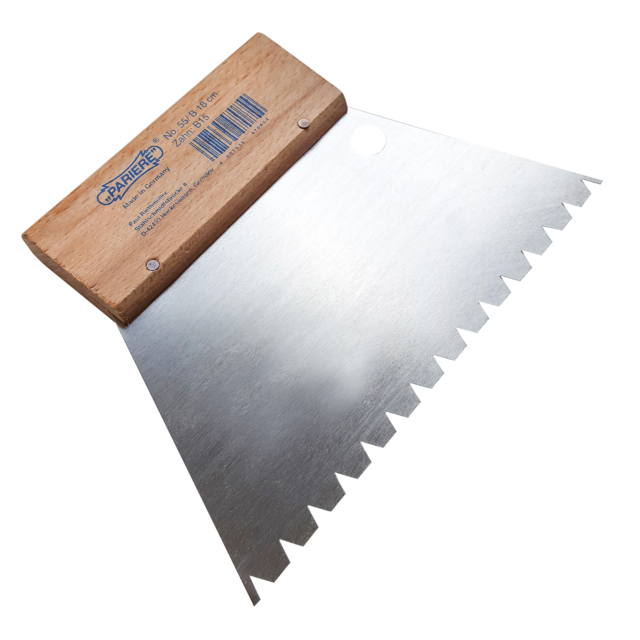 toothed spatula 18cm toothing B15 toothed spatula 18cm toothing B15